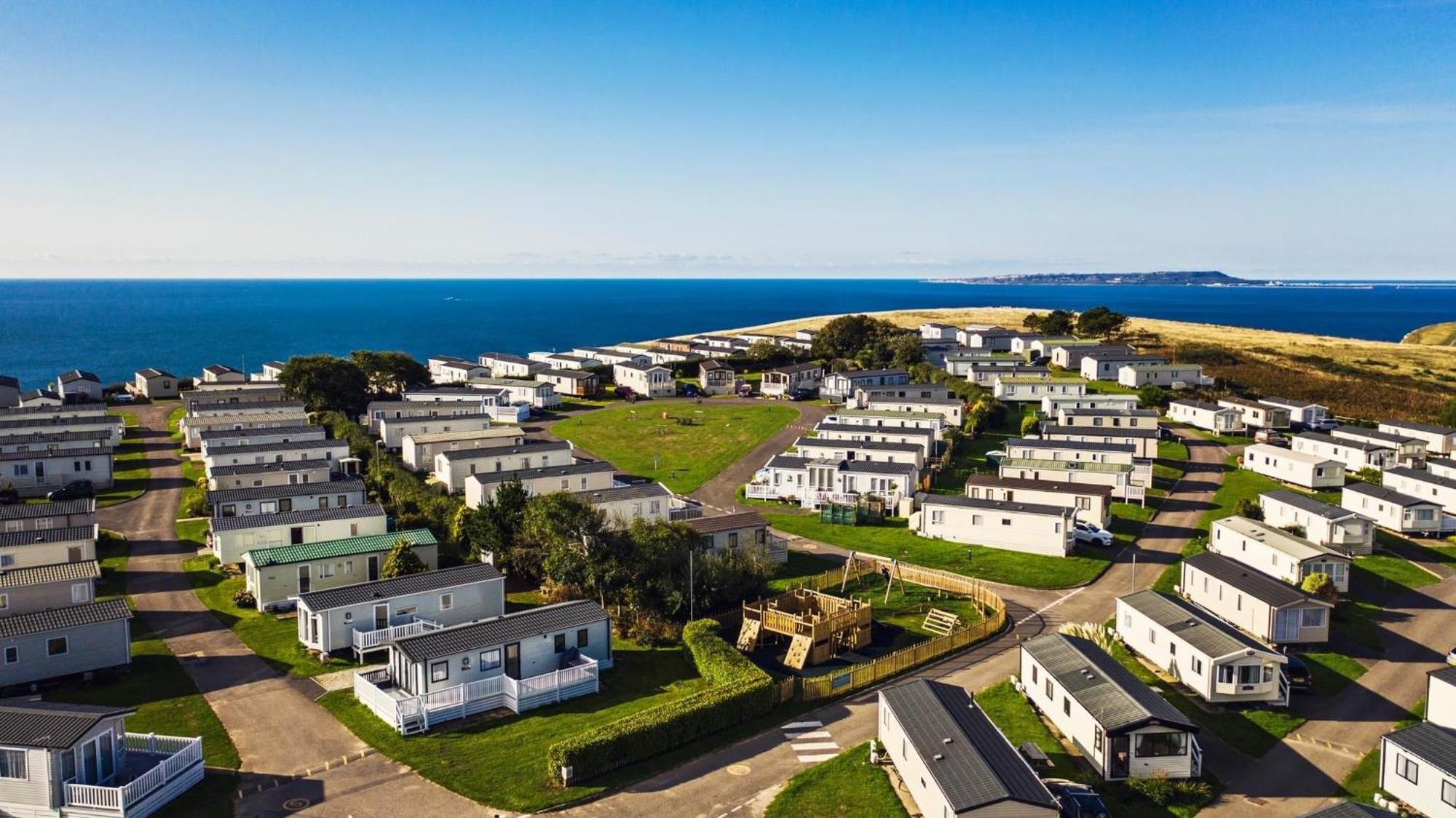 Emma'S Sea View 2-Bedroom Caravan At Durdle Door Near Wareham Dorset West Lulworth Exterior foto